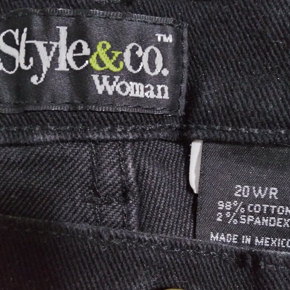 Macy's Black Jeans size 20WR - Picture 4 of 4